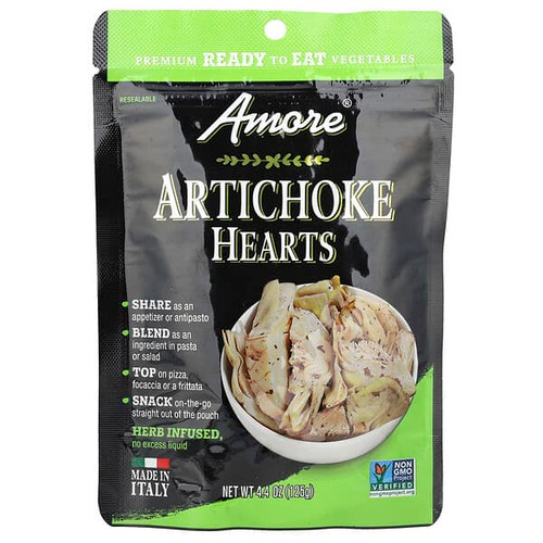 <img alt="Amore, Artichoke Hearts, Herb Infused, 4.4 oz (125 g)" title="Amore, Artichoke Hearts, Herb Infused, 4.4 oz (125 g),072248710188"