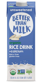 3 PACK OF Better Than Milk Organic Rice Drink + Calcium -- 33.8 fl oz