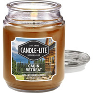 3 PACK OF Candle Lite Cabin Retreat Single Wick Candle -- 18 oz