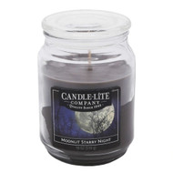 3 PACK OF Candle Lite Moonlit Starry Night Candle -- 18 oz