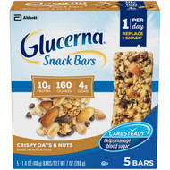 3 PACK OF Glucerna Oat & Nut Snack Bars -- 1.4 oz Each / Pack of 5