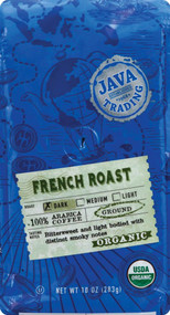3 PACK OF Java Trading Company Organic French Roast Coffee Ground Bag -- 10 oz