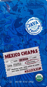 3 PACK OF Java Trading Company Organic Mexico Chiapas Coffee Ground Bag -- 10 oz