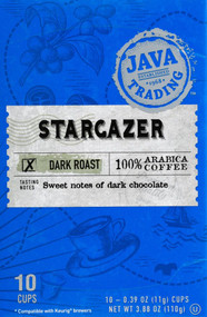 3 PACK OF Java Trading Company Stargazer Dark Roast Coffee Single Serve Cup -- 10 K-Cups