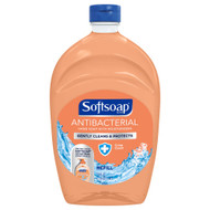 3 PACK OF Softsoap Liquid Antibacterial Hand Soap with Moisturizers Refill Crisp Clean -- 50 fl oz