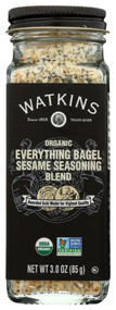 3 PACK OF Watkins Organic Everything Bagel Sesame Seasoning Blend -- 3 oz