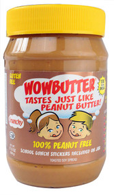 3 PACK OF WowButter Tastes Just Like Peanut Butter Toasted Soy Spread Crunchy -- 17.6 oz