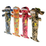 3 PACK OF Multipet Loofa Dog Camouflage 18 Inch -- 1 Toy