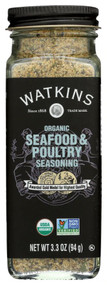 3 PACK OF Watkins Organic Seafood and Poultry Seasoning -- 3.3 oz