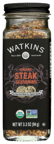 3 PACK OF Watkins Organic Steak Seasoning -- 3.3 oz