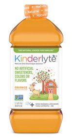 3 PACK OF Kinderlyte Advanced Natural Oral Electrolyte Solution Orange -- 33.8 fl oz