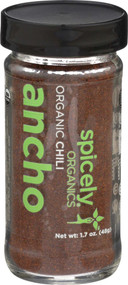 3 PACK OF Spicely Organic Chili Ancho Ground -- 1.7 oz