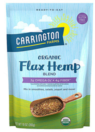 3 PACK OF Carrington Farms Organic Flax Hemp Blend -- 10 oz