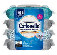 3 PACK OF Cottonelle Flushable Wipes -- 4 Pack