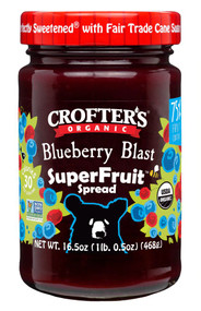 3 PACK OF CroftersCROFTERS ORGANIC BLUEBERRY BLAST PREMIUM SPREAD 16.5 OZ