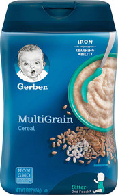3 PACK OF Gerber MultiGrain Cereal -- 16 oz