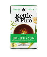 3 PACK OF Kettle & Fire Chicken Bone Broth Soup Gluten Free Miso -- 16.9 oz
