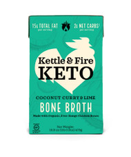 3 PACK OF Kettle & Fire Keto Coconut Curry & Lime Bone Broth -- 16.9 oz