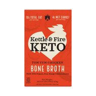 3 PACK OF Kettle & Fire Keto Tom Yum Chicken Bone Broth -- 16.9 oz