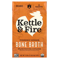 <img alt="Kettle & Fire, Bone Broth, Turmeric Ginger, 16.9 oz (479 g)" title="Kettle & Fire, Bone Broth, Turmeric Ginger, 16.9 oz (479 g),851702007367"