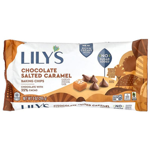 <img alt="Lilys Sweets, Baking Chips, Chocolate Salted Caramel, 9 oz (255 g)" title="Lilys Sweets, Baking Chips, Chocolate Salted Caramel, 9 oz (255 g),810003461087"