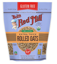 3 PACK OF Bobs Red Mill Organic Rolled Oats Gluten Free - Extra Thick -- 32 oz