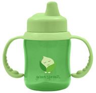 3 PACK OF Green Sprouts Non-Spill Sippy Cup Green -- 1 Cup