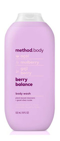 3 PACK OF Method Body Wash Berry Balance -- 18 fl oz