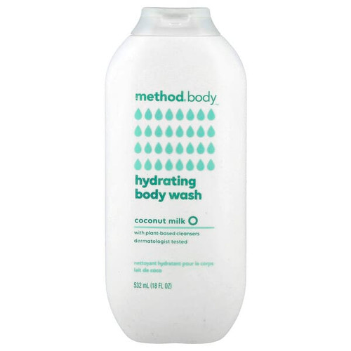 <img alt="Method, Hydrating Body Wash, Coconut Milk, 18 fl oz (532 ml)" title="Method, Hydrating Body Wash, Coconut Milk, 18 fl oz (532 ml),817939019443"