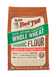 Bobs Red Mill Organic Whole Wheat Flour -- 5 lbs