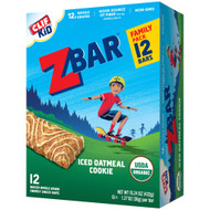 Clif Kid Organic ZBar Iced Oatmeal Cookie -- 12 Bars