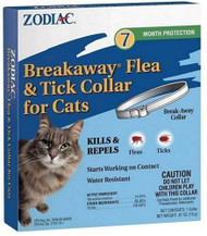Zodiac Breakaway Fleat & Tick Collar for Cats -- 1 Collar