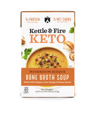 Kettle & Fire Keto Mushroom Bisque Bone Broth Soup -- 16.9 oz