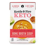 Kettle & Fire Keto Spicy Cauliflower Bone Broth Soup -- 16.9 oz