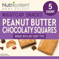 Nutrisystem Nightcap Snacks Peanut Butter Chocolatey Squares -- 5 Bars