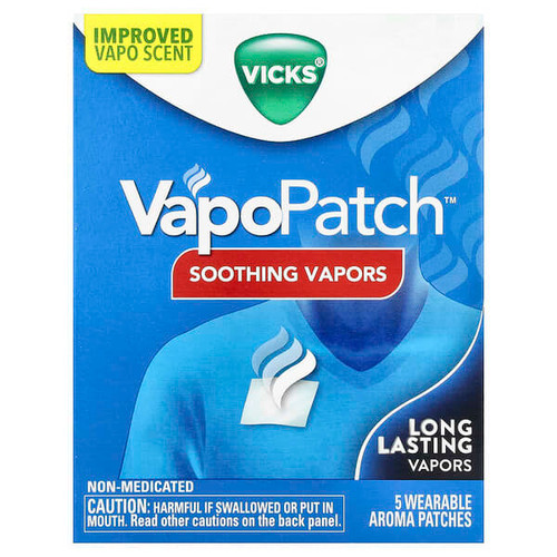<img alt="Vicks, VapoPatch, Soothing Vapors, 5 Wearable Aroma Patches" title="Vicks, VapoPatch, Soothing Vapors, 5 Wearable Aroma Patches,323900040564"