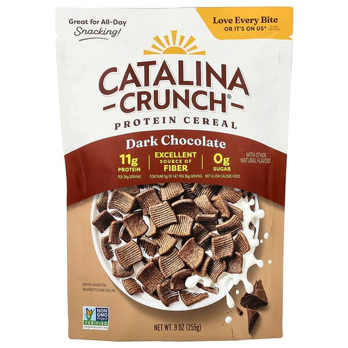 <img alt="Catalina Crunch, Protein Cereal, Dark Chocolate, 9 oz (255 g)" title="Catalina Crunch, Protein Cereal, Dark Chocolate, 9 oz (255 g),860479001546"