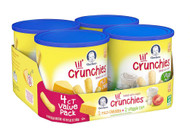 Gerber Graduates Lil' Crunchies Baked Whole Grain Corn Snack 4 Pack Mild Cheddar and Veggie Dip -- 5.92 oz