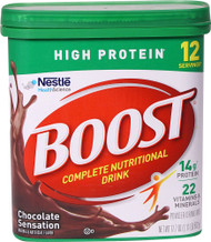Boost Powdered Nutritional Drink Mix High Protein Chocolate Sensation -- 17.7 oz