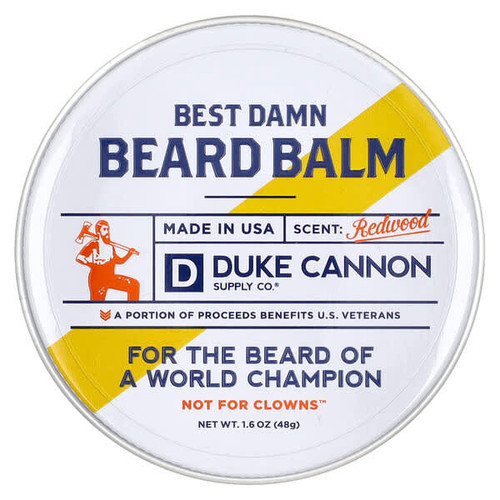 <img alt="Duke Cannon Supply Co., Best Damn Beard Balm, Redwood, 1.6 oz (48 g) (Discontinued Item)" title="Duke Cannon Supply Co., Best Damn Beard Balm, Redwood, 1.6 oz (48 g) (Discontinued Item),854410004666"