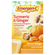 <img alt="Emergen-C, Turmeric & Ginger, Citrus-Ginger, 18 Packets, 0.32 oz (9 g) Each" title="Emergen-C, Turmeric & Ginger, Citrus-Ginger, 18 Packets, 0.32 oz (9 g) Each,076314390915"