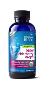 Mommys Bliss Organic Baby Elderberry Drops with Immunity Boost -- 3 fl oz
