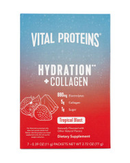 Vital Proteins Hydration + Collagen Stick Packs Tropical Blast -- 7 Stick Packs