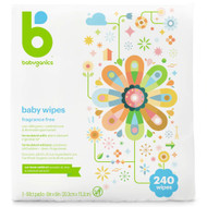 Babyganics Baby Wipes Fragrance Free -- 240 Wipes