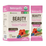 BareOrganics Beauty Blend Superfood Water Enhancer -- 12 Stick Packets
