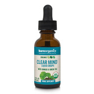 BareOrganics Clear Mind Liquid Drops Organic -- 1 fl oz