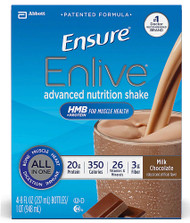 Ensure Enlive Advanced Nutrition Shake  Milk Chocolate -- 4 Bottles