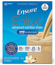 Ensure Enlive Advanced Nutrition Shake  Vanilla -- 4 Pack
