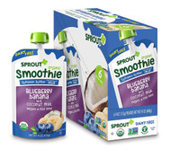 Sprout Organic Baby FoodSprout Organic Smoothie Blueberry Banana with Coconut Milk Veggies & Flax Seed