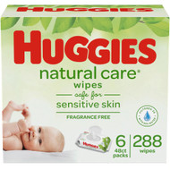 Huggies Natural Care Wipes - Sensitive Skin -- 6 Pack
